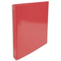 EXACOMPTA Classeur 4 anneaux Ø30mm IDERAMA en carte 18/10ème. Dos 4 cm, format A4. Coloris Rouge