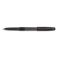 PILOT Stylo à bille Super Grip G à capuchon avec grip ergonomique, pointe extra-large rechargeable. Noir