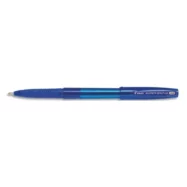 PILOT Stylo à bille Super Grip G à capuchon avec grip ergonomique, pointe extra-large rechargeable. Bleu