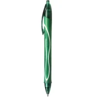 BIC Intensity Quick Dry Stylos-Gel Rétractables Pointe Moyenne (0,7 mm). Couleur Verte