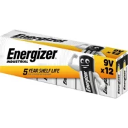 ENERGIZER Pile Industrial 9V/6LR61 DP12, pack de 12 piles