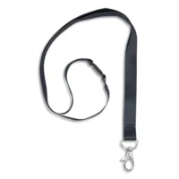 AVERY Boîte de 10 tours de cou avec mousqueton et clip de sécurité. Longueur 44 x largeur 1,5 cm. Noir