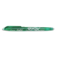 PILOT Roller FriXion Ball pointe fine 0,5 mm. Encre thermosensible effaçable Verte