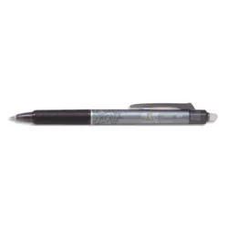 PILOT Roller FriXion Clicker pointe fine rétractable 0,5 mm. Encre thermosensible effaçable Noire