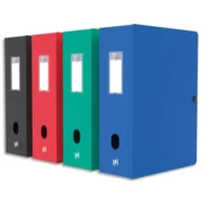 OXFORD Boîte de classement MEMPHIS en polypropylène 7/10e. Dos 10 cm. Coloris assortis Tradition