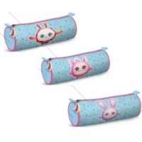 OXFORD Fourre-tout rond SQUISHIMALS RAINBOW assortis polyester 22x7x7 cm Sérigraphié, coloris Assortis