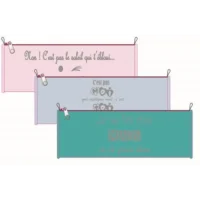 OXFORD Fourre-Tout Rond Icone Fantaisie PU Mat. 22x7x7 cm. Décor sérigraphié, coloris assortis.