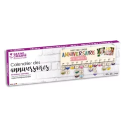 GRAINE CREATIVE Suspension Calendrier en bois à personnaliser pour se rappeler des anniversaires