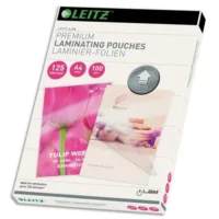 LEITZ Pochettes de plastification, 125 microns par face, format A4, boîte de 25, brillant, 74820000