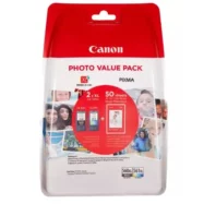 CANON Pack de 2 cartouches photo Jet d'encre Noir et couleurs PG560XL+CL561XL 3712C004