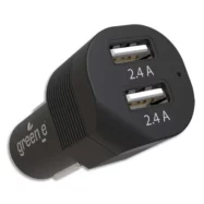 GREEN-E Chargeur voiture allume-cigare Noir 2xUSB-A 4,8A, 24W GR6047