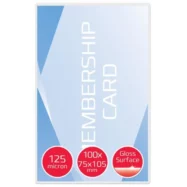 GBC Paquet de 100 Pochettes de plastification GBC 75 x 105 mm, 2 x 125 microns, brillantes 3740303