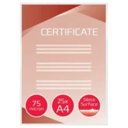 GBC Paquet de 25 Pochettes de plastification A4, 2 x 75 microns 3740489