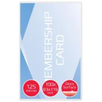 GBC Paquet de 100 Pochettes de plastification GBC 83 x 119 mm, 2 x 125 microns, brillantes 3743155