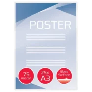 GBC Paquet de 25 Pochettes de plastification GBC A3, 2 x 75 microns, brillantes 3740486