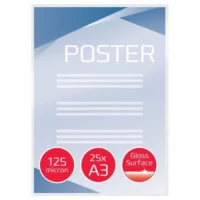 GBC Paquet de 25 Pochettes de plastification GBC A3, 2 x 125 microns, brillantes 3747237