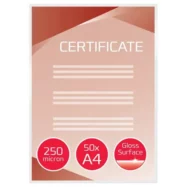 GBC Paquet de 50 pochettes de plastification GBC standards A4, 2 x 250 microns 3740449