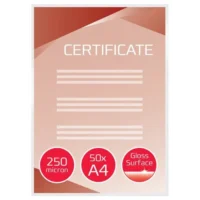 GBC Paquet de 50 pochettes de plastification GBC standards A4, 2 x 250 microns 3740449