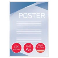 GBC Paquet de 50 Pochettes de plastification GBC mates A3, 2 x 125 microns3747521