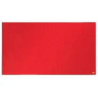 NOBO Tableau d'affichage Widescreen en feutre Impression Pro - 1220 x 690 mm - rouge - 1915421