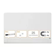 NOBO Tableau en verre widescreen - 993 x 559 mm - blanc - NOBO 1905191