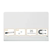 NOBO Tableau en verre widescreen - 993 x 559 mm - blanc - NOBO 1905191