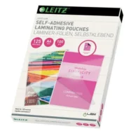 LEITZ Paquet de 100 Pochettes plastification à chaud, A4, 2 x 125 microns, autocollantes 16925