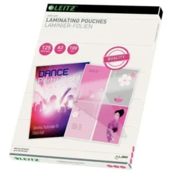 LEITZ Paquet de 100 Pochettes Leitz iLAM pour plastification à chaud, A3, 2 x 125 microns 33950