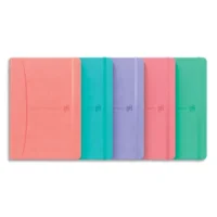 OXFORD Carnet SIGNATURE format A5 couverture rigide brochure 160 pages 5x5. Coloris assortis pastel