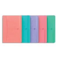 OXFORD Carnet SIGNATURE format A5 couverture rigide brochure 160 pages lignées 7mm.Coloris assortis pastel