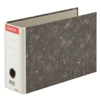 ESSELTE Classeur à levier en carton à l'italienne. Dos 8cm. Format A5. Coloris gris