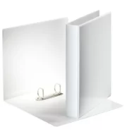 ESSELTE Classeur personnalisable ESSENTIAL 2 anneaux 30 mm en polypropylène. Format A4. Coloris Blanc