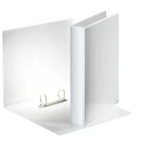 ESSELTE Classeur personnalisable ESSENTIAL 2 anneaux 30 mm en polypropylène. Format A4. Coloris Blanc