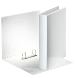 ESSELTE Classeur personnalisable ESSENTIAL 2 anneaux 30 mm en polypropylène. Format A4. Coloris Blanc