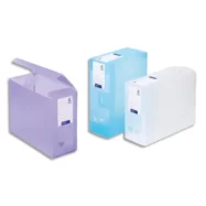 VIQUEL Boîte de classement MAXIDOC PROPYSOFT, en polypropylène 12/10è, dos 12cm, coloris assortis pastel