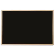 BI-OFFICE Tableau noir pour craie, cadre en bois de pin. Format 40x30 cm