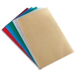 O'COLOR Pochette de 10 feuilles de caoutchouc mousse 20x30cm, couleurs métal assorties