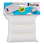O'COLOR lot de 3 recharges de rouleau mousse 10cm .