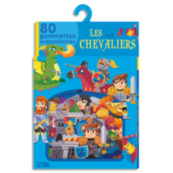 LITO DIFFUSION Boite de 80 gommettes sur le thème des chevaliers. A partir de 3 ans