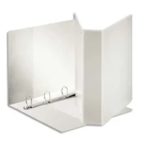 ESSELTE Classeur à couverture personnalisable sur trois faces PP Blanc – dos de 9 cm