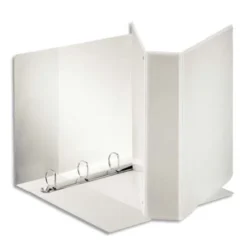 ESSELTE Classeur à couverture personnalisable sur trois faces PP Blanc – dos de 9 cm