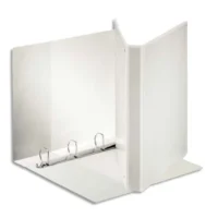ESSELTE Classeur à couverture personnalisable sur trois faces PP Blanc – dos de 3,5 cm