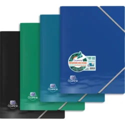 OXFORD Protège-documents OCEANIS RECYCLE A4 PP 80 vues 40 pochettes. Coloris assortis