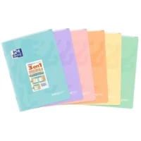 OXFORD Cahier easyBook couverture PP reliure piqûre 96 pages Seyès format 21x29,7cm.Coloris assorti paste