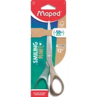 MAPED Ciseaux Shape 16 cm Smiling Planet en blister mix composé à 50% de fibres de bois FSC