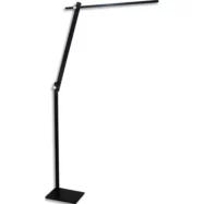 UNILUX Lampadaire Lumilight Variat° intensité et température. 25 000h,640Lm,3 000 à 6 000K. H175 cm Noir