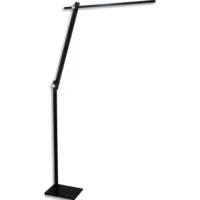 UNILUX Lampadaire Lumilight Variat° intensité et température. 25 000h,640Lm,3 000 à 6 000K. H175 cm Noir