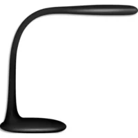 UNILUX Lampe LEDS Lucy en métal gainé élastomère, hauteur 39 cm, longueur bras 37 cm. Noir