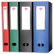 PERGAMY Boîte de classement dos de 6 cm, en polypropylène 7/10e. Coloris assortis