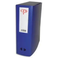 PERGAMY Boîte de classement dos de 10 cm, en polypropylène 7/10e. Coloris bleu